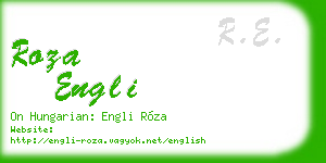 roza engli business card